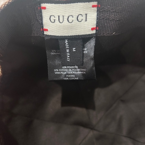 The North Face x Gucci - Brown Monogram Logo Baseball Cap - Size Medium - Picture 7 of 8